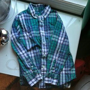 Crewcuts Plaid Kids Shirt - Blue and Green